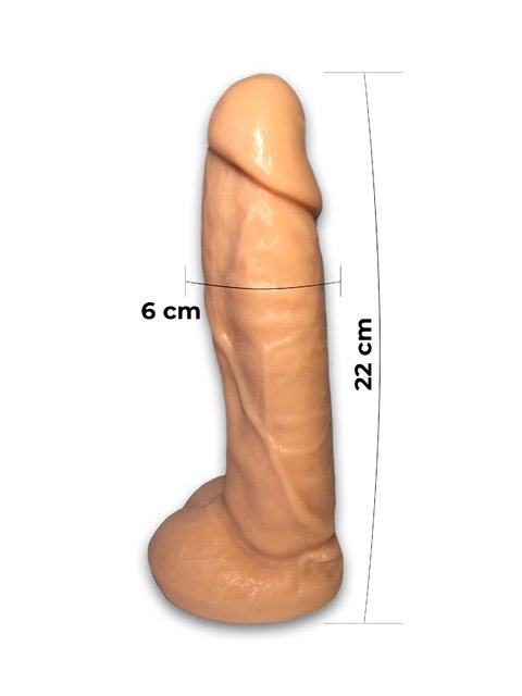 Consolador Macizo Flexible Magnífico 22x6 cm